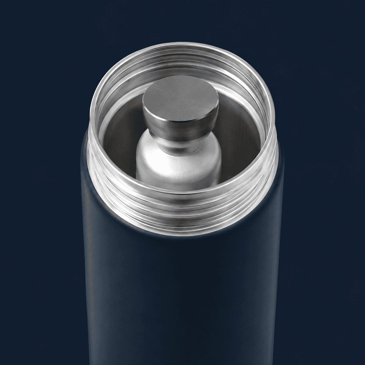 Medication being placed in the MedThermal bottle